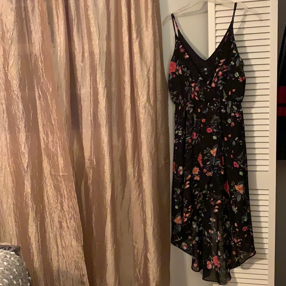 High-Low Dress with Floral Print